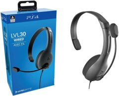 PDP Gaming LVL30 Wired Stereo Headset - PS4